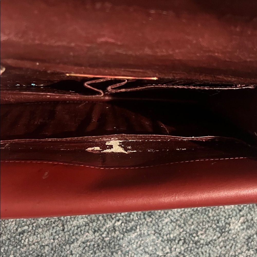 vintage Cartier Must de Cartier shoulder bag bordeaux leather gold-tone hardware - Picture 9 of 14